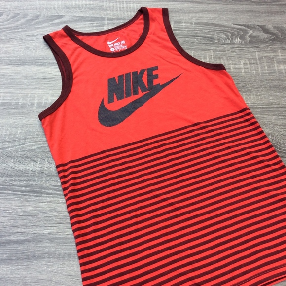 black and red nike tank top